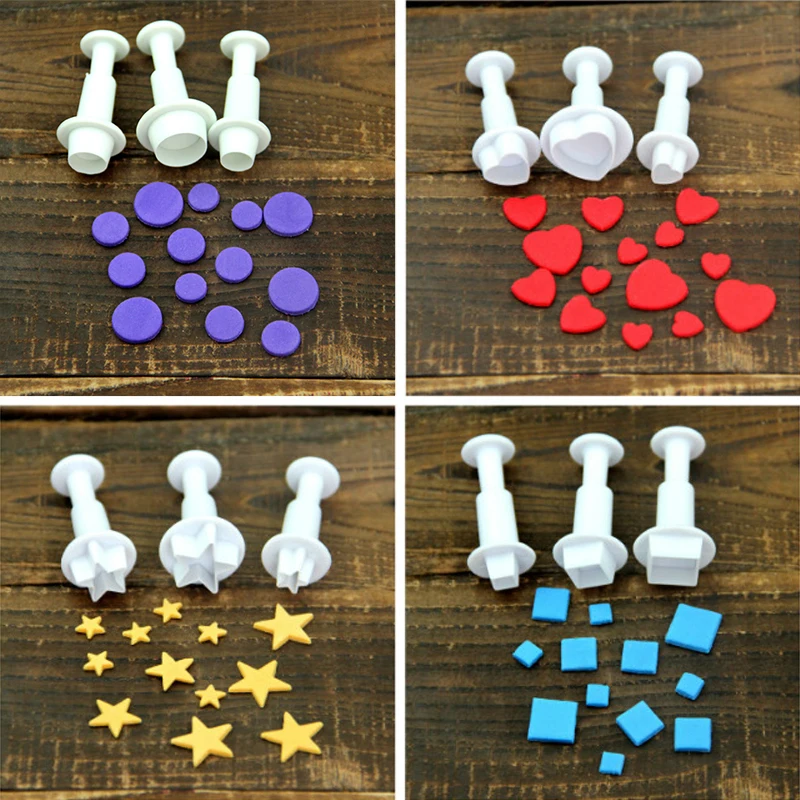 Fondant Cake Cookie Plunger Cutter Candy Sugarcraft Flower Leaf Butterfly Heart Shape Decorating Mold DIY Tools Modelling Cutter
Fondant Cake Cookie Plunger Cutter Candy Sugarcraft Flower Leaf Butterfly Heart Shape Decorating Mold DIY Tools Modelling Cutter