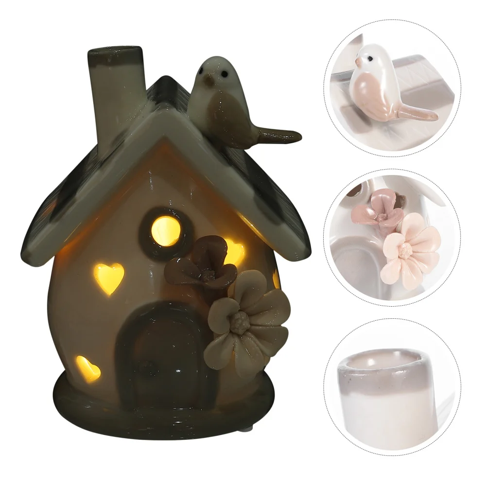 Ceramic House Statue Night Light Tabletop Ornament Home Furnishing Gift
Ceramic House Statue Night Light Tabletop Ornament Home Furnishing Gift