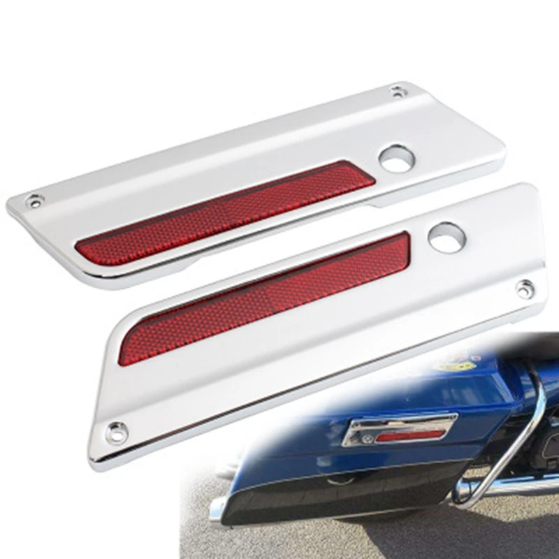 Motorbike Saddlebag Latch Cover Plate with Red Reflector for Touring Road King Electra Glide Street Glide
Motorbike Saddlebag Latch Cover Plate with Red Reflector for Touring Road King Electra Glide Street Glide