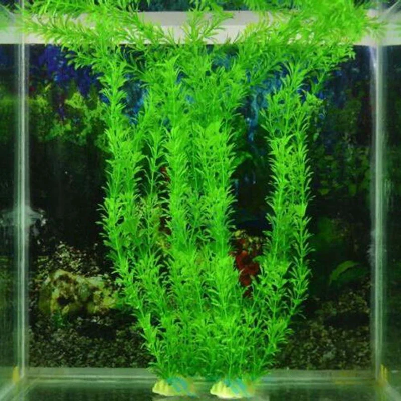 Искусственный аквариум пластик искусственная вода трава растение украшение