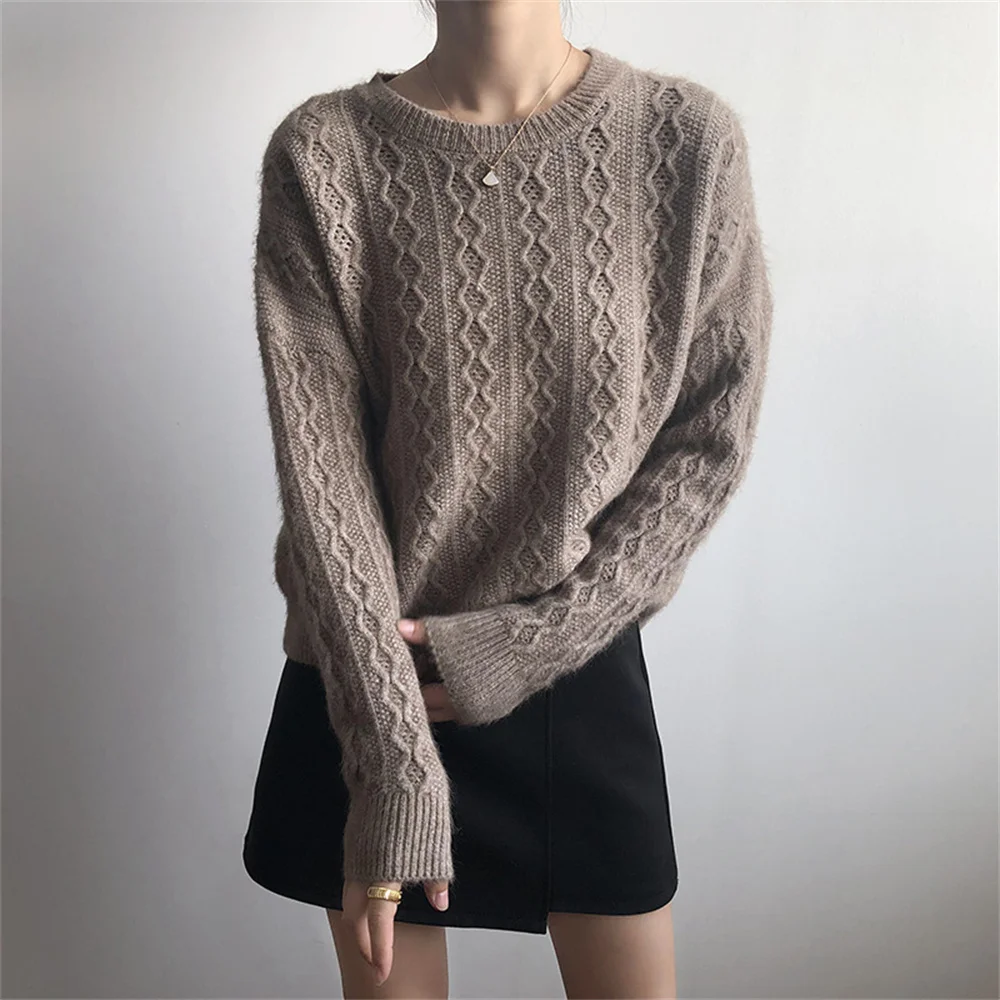 동대문 Knitted Women Sweaters Chic Vintage Pure Color 2022 Fashion Casual Slim Tops All Match Loose Streetwear New Pullovers
동대문 Knitted Women Sweaters Chic Vintage Pure Color 2022 Fashion Casual Slim Tops All Match Loose Streetwear New Pullovers