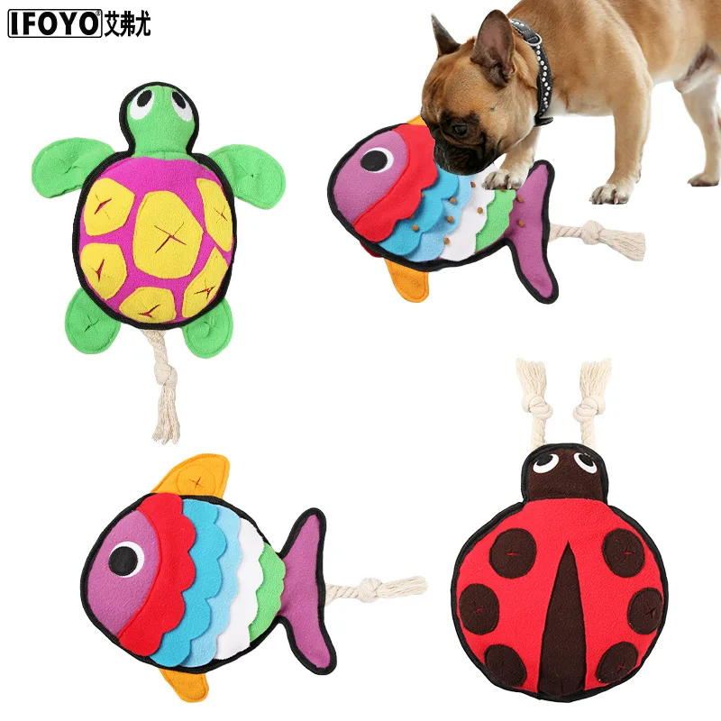 

Creative Pet Vocal Toys General For Cats And Dogs Hide Food Clean Teeth Anti-bite Plush Toys Puzzle Interactive Sniff Toy