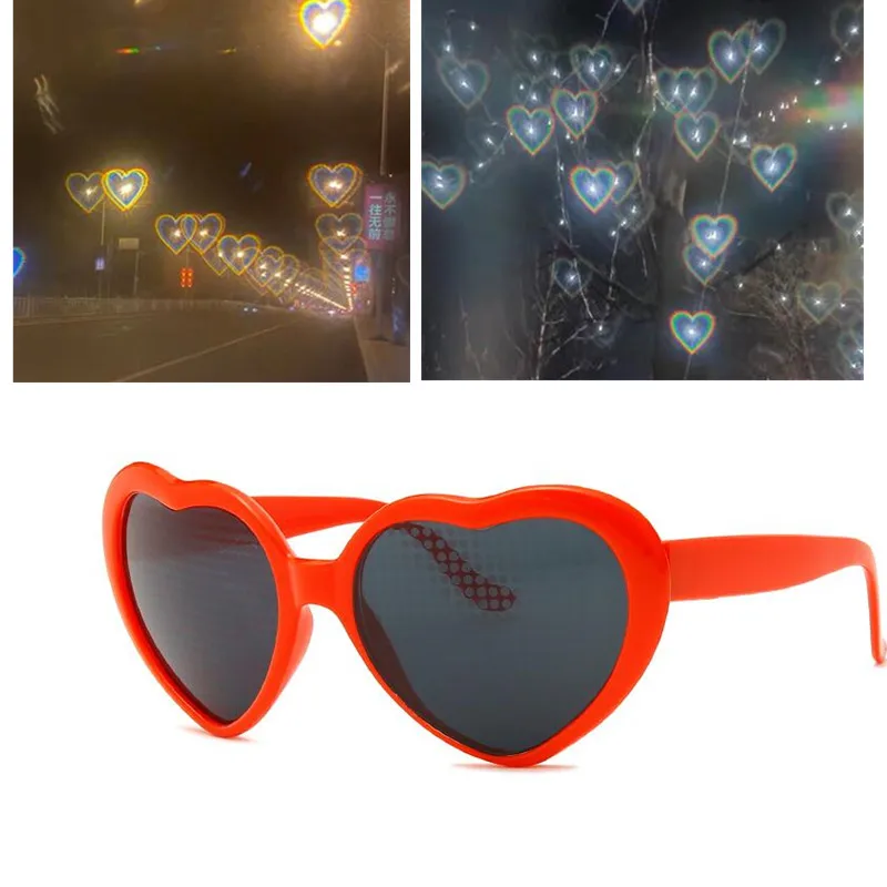 Lights Change To Heart Love Effects Glasses In The Night Romantic Heart Shaped Glasses Women Fashion Sunglasses Party Supplies
Lights Change To Heart Love Effects Glasses In The Night Romantic Heart Shaped Glasses Women Fashion Sunglasses Party Supplies