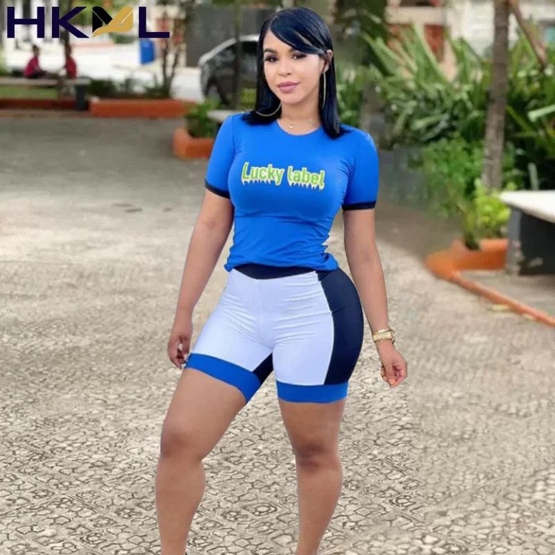 Summer Two Piece Sets Letter Print Patchwork O Neck Short Sleeve Crop Top Shorts Tracksuit Sets
Summer Two Piece Sets Letter Print Patchwork O Neck Short Sleeve Crop Top Shorts Tracksuit Sets