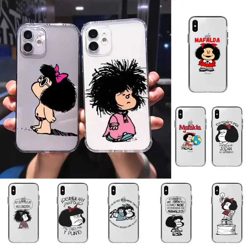 Hot Mafalda Phone Case for iPhone 11 12 13 mini pro XS MAX 8 7 6 6S Plus X 5S SE 2020 XR case 
Hot Mafalda Phone Case for iPhone 11 12 13 mini pro XS MAX 8 7 6 6S Plus X 5S SE 2020 XR case