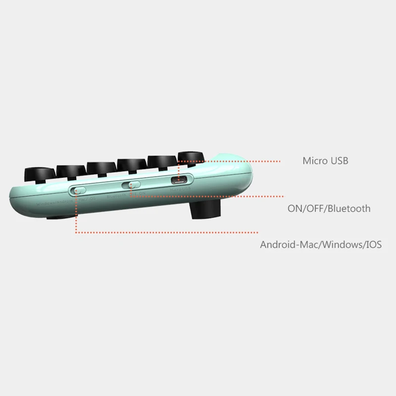 Typewriter Keyboard Wireless Bluetooth RGB Backlight Retro Mechanical Keyboard for Cellphone Tablet Laptop @M23
Typewriter Keyboard Wireless Bluetooth RGB Backlight Retro Mechanical Keyboard for Cellphone Tablet Laptop @M23