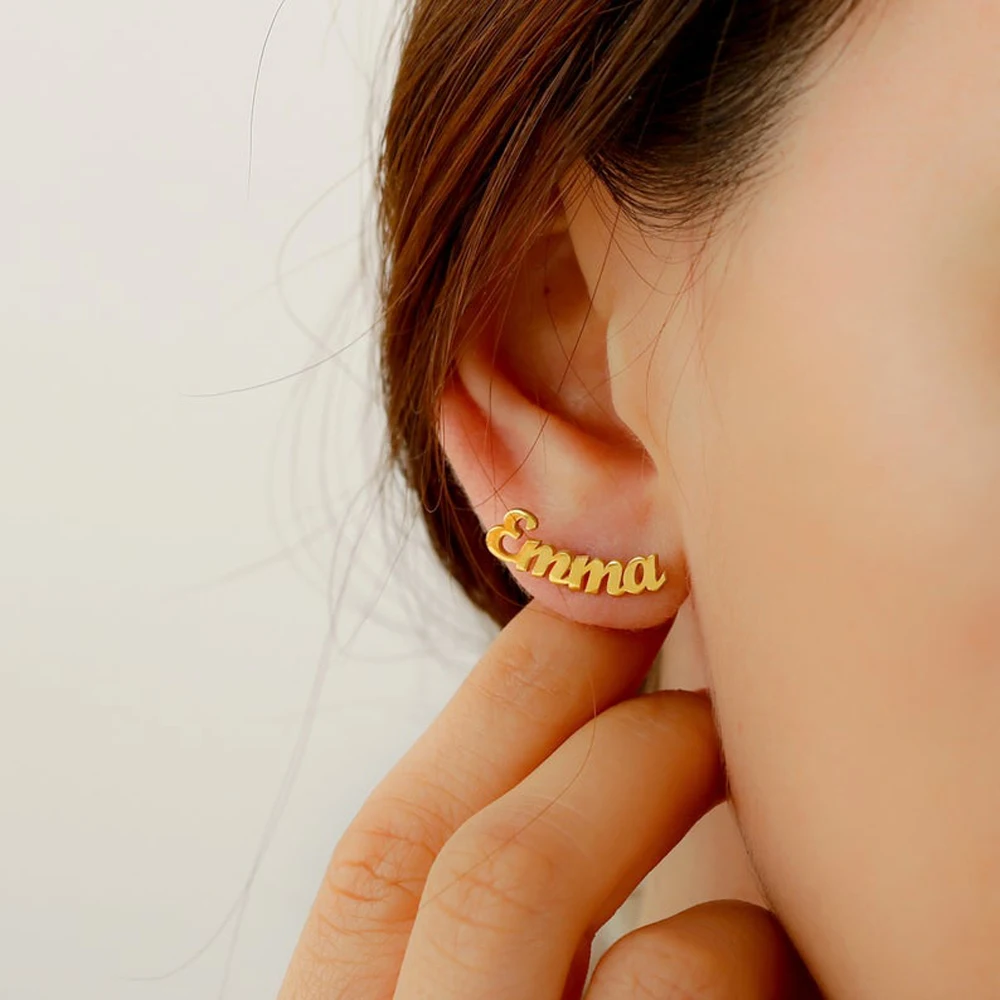 Women's Personalized Name Earrings Custom Name Letter Stainless Steel Ear Studs A Pair Of Earrings Ladies Personalized Jewelry
Women's Personalized Name Earrings Custom Name Letter Stainless Steel Ear Studs A Pair Of Earrings Ladies Personalized Jewelry