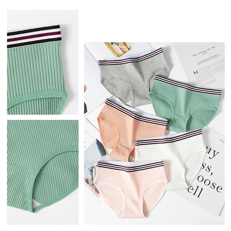 6PCS/LOT Women Panties Lady Cotton Underwear breathable Sexy Lingerie Briefs solid panties Cueca Calcinhas Girls Cute Panty | Женская