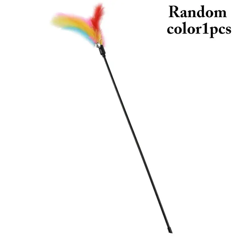 1pc Cat Feather Wand Toy Interactive Bell Decor Cat Teaser Wand Cat Training Toy Pet Supplies Cat Favors Random Color
1pc Cat Feather Wand Toy Interactive Bell Decor Cat Teaser Wand Cat Training Toy Pet Supplies Cat Favors Random Color