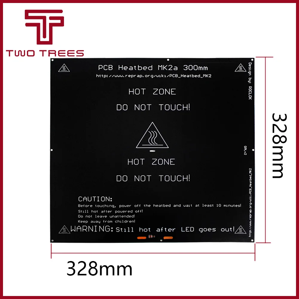 new MK2A 300*300*3.0mm RepRap RAMPS 1.4 PCB Aluminum Heatbed Hot Plate For Mendel For 3D Printer MK2B 328*328*3.0mm
new MK2A 300*300*3.0mm RepRap RAMPS 1.4 PCB Aluminum Heatbed Hot Plate For Mendel For 3D Printer MK2B 328*328*3.0mm
