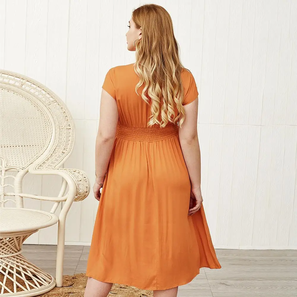 COCOEPPS 2020 Summer Dress Plus Size casual Midi Long Dress solid loose Beach Dress Big Size Women Dresses 4xl large sundress
COCOEPPS 2020 Summer Dress Plus Size casual Midi Long Dress solid loose Beach Dress Big Size Women Dresses 4xl large sundress