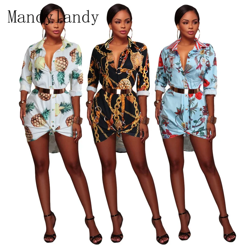 WEPBEL Women's Elegant Print Chiffon Shirt Dress Ladies New Fashion Long Sleeve Turn Down Collar Single Breasted Vacation Dress
WEPBEL Women's Elegant Print Chiffon Shirt Dress Ladies New Fashion Long Sleeve Turn Down Collar Single Breasted Vacation Dress