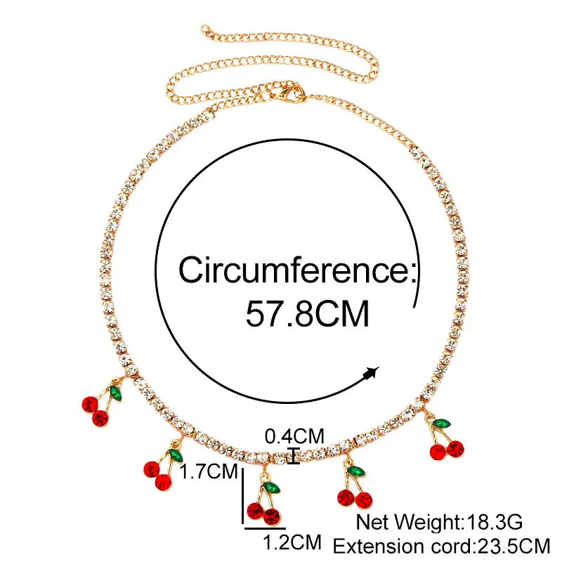 FDLK Pink Luxury Cherry Tennis Necklace Choker Chain for Women Cute Charm Fruit Pendant Necklace Fashion Statement Jewelry
FDLK Pink Luxury Cherry Tennis Necklace Choker Chain for Women Cute Charm Fruit Pendant Necklace Fashion Statement Jewelry