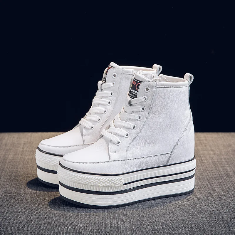 SWYIVY Genine Leather Ankle High Top Sneakers White Shoes Women Winter 2020 New Autumn Platform Sneakers Black Shoes Chunky Shoe
SWYIVY Genine Leather Ankle High Top Sneakers White Shoes Women Winter 2020 New Autumn Platform Sneakers Black Shoes Chunky Shoe