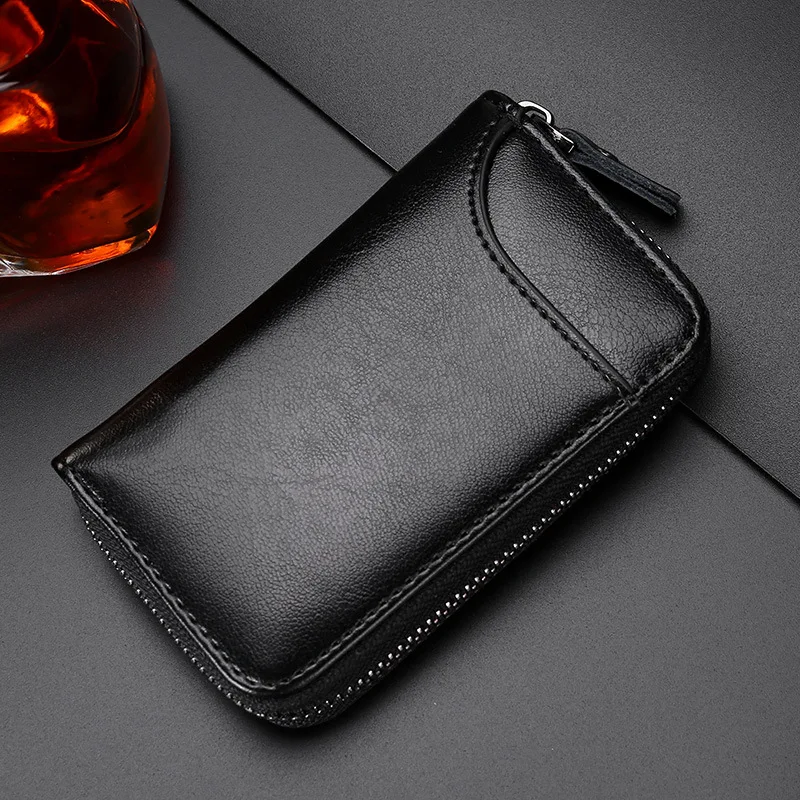 Genuine Leather Unisex Key Case Wallet Card Bag Large Capacity Zipper Keychain Multifunction Car Key Bag Key Organizer Pouch
Genuine Leather Unisex Key Case Wallet Card Bag Large Capacity Zipper Keychain Multifunction Car Key Bag Key Organizer Pouch