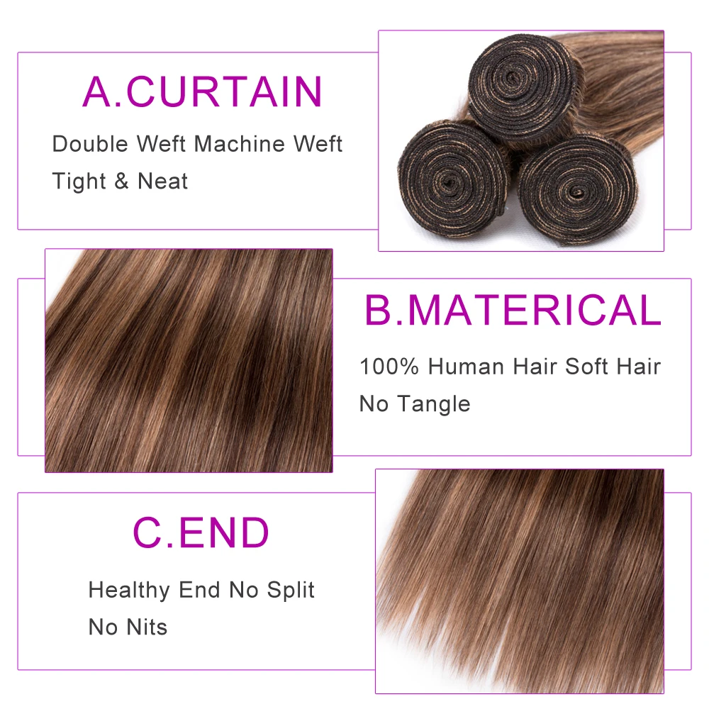 Highlight Pre-Colored Ombre Brown P4 -27 Human Hair Brazilian Straight Hair Bundles Remy Human Hair Extensions Wholesale Deals
Highlight Pre-Colored Ombre Brown P4 -27 Human Hair Brazilian Straight Hair Bundles Remy Human Hair Extensions Wholesale Deals