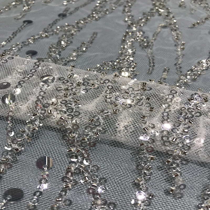 2021 New Luxury Design Swiss African Embroidery Beaded Lace Fabric 5 Yards for Wedding Party White Dresses Women Sewing Material
2021 New Luxury Design Swiss African Embroidery Beaded Lace Fabric 5 Yards for Wedding Party White Dresses Women Sewing Material