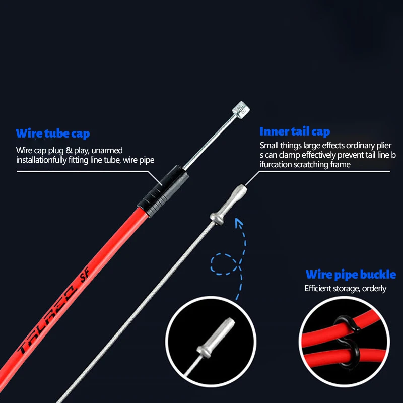 New PVC Universal Shifting Wire Set Bicycle Brake Cable Tube Line Core Mountain Road Car Variable Speed Brake Cable Set Bicycle
New PVC Universal Shifting Wire Set Bicycle Brake Cable Tube Line Core Mountain Road Car Variable Speed Brake Cable Set Bicycle