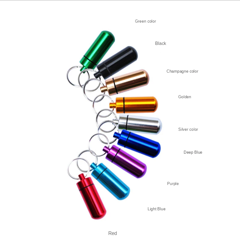 Waterproof Aluminum Pill Box Case Bottle Cache Drug Holder Container Keychain Medicine Box Health Care
Waterproof Aluminum Pill Box Case Bottle Cache Drug Holder Container Keychain Medicine Box Health Care
