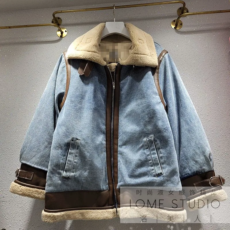 Новинка зимы 2021 Европейское модное лоскутное меховое женское Ковбойское пальто с длинными рукавами и лацканами в европейском стиле
Новинка зимы 2021 Европейское модное лоскутное меховое женское Ковбойское пальто с длинными рукавами и лацканами в европейском стиле