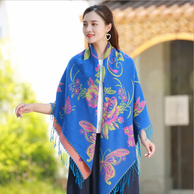 Brand New Women Oversize Scarf Warm Square Scarves Fashion Female Winter Scarf Tassel Printed Butterfly Shawls Blanket Wraps
Brand New Women Oversize Scarf Warm Square Scarves Fashion Female Winter Scarf Tassel Printed Butterfly Shawls Blanket Wraps