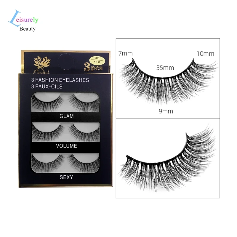 Leisurely Beauty 3D Faux Mink Lashes Natural False Eyelashes Set Faux Cils Dramatic Fluffy Soft Wispy Volume Cross Reusable
Leisurely Beauty 3D Faux Mink Lashes Natural False Eyelashes Set Faux Cils Dramatic Fluffy Soft Wispy Volume Cross Reusable