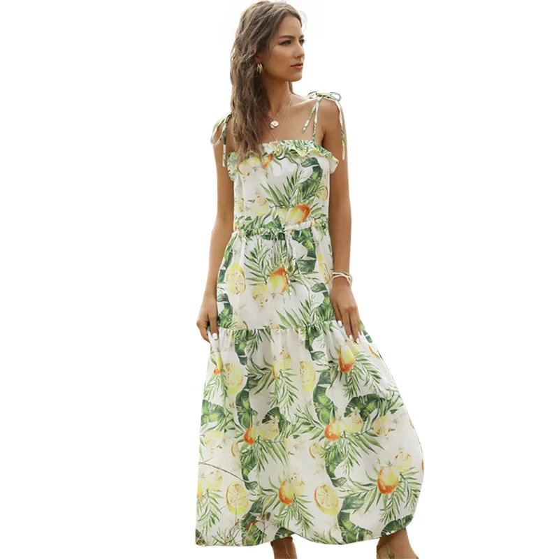 New Thin And Light Casual style sling wrapped chest strap fruit print long dress Summer Women's Dress 2021 Free Shipping
New Thin And Light Casual style sling wrapped chest strap fruit print long dress Summer Women's Dress 2021 Free Shipping
