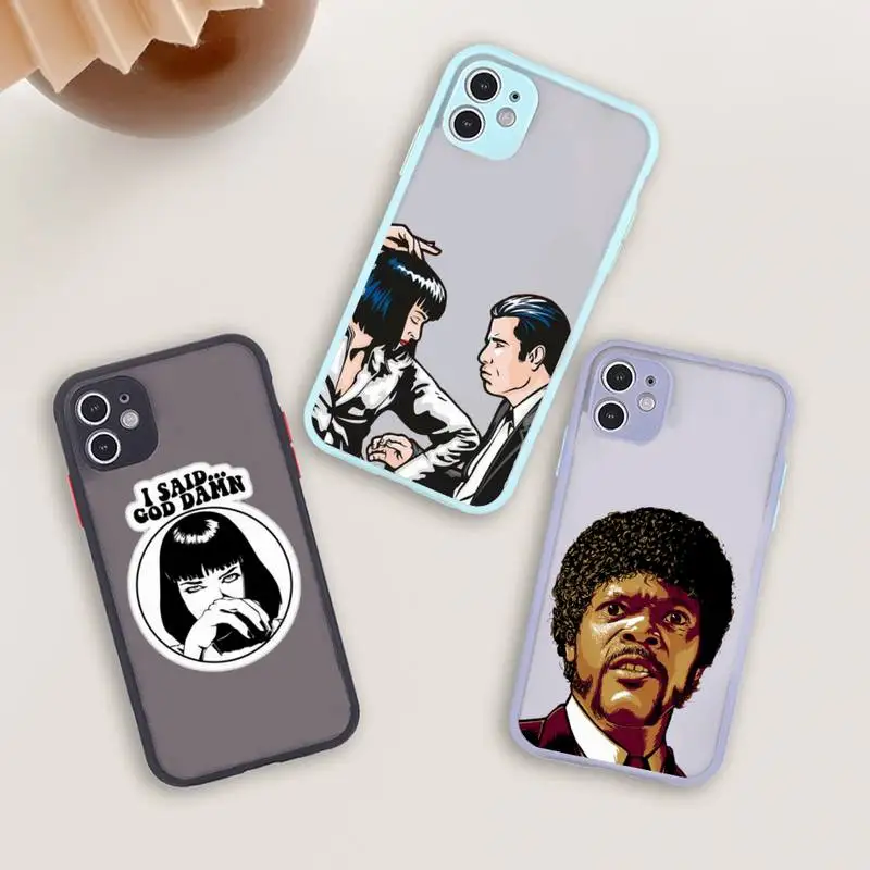 Pulp Fiction Phone Case For iPhone 12 11 Mini Pro XR XS Max 7 8 Plus X Matte transparent blue Back Cover
Pulp Fiction Phone Case For iPhone 12 11 Mini Pro XR XS Max 7 8 Plus X Matte transparent blue Back Cover