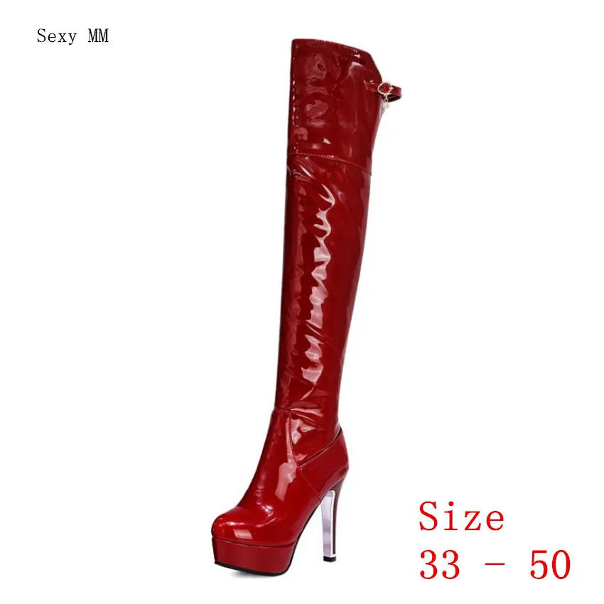 Platform Women Over the Knee Boots High Heel Shoes Woman Thigh High Boots Small Plus Size 33 - 50
Platform Women Over the Knee Boots High Heel Shoes Woman Thigh High Boots Small Plus Size 33 - 50