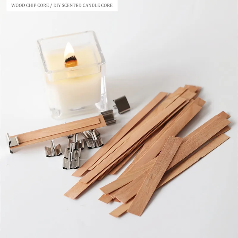 20PCS Natural Wood Wax Wick DIY Candle Material Soy Wax Aromatherapy Smokeless Environmental Protection Wood Chip Wick Holder
20PCS Natural Wood Wax Wick DIY Candle Material Soy Wax Aromatherapy Smokeless Environmental Protection Wood Chip Wick Holder