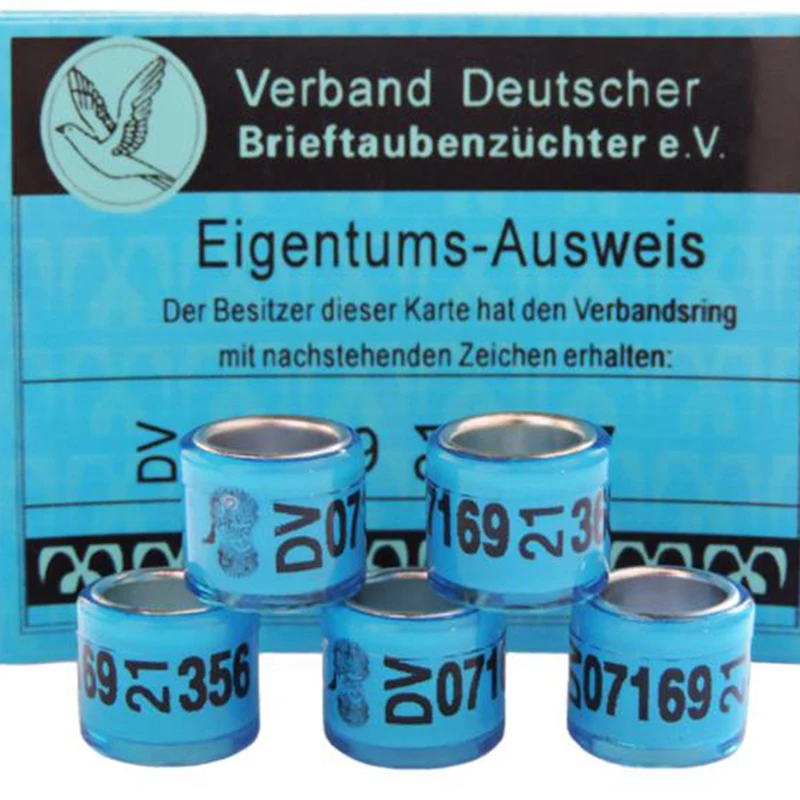 2 шт., кольцо для голубей, с надписью
2 шт., кольцо для голубей, с надписью