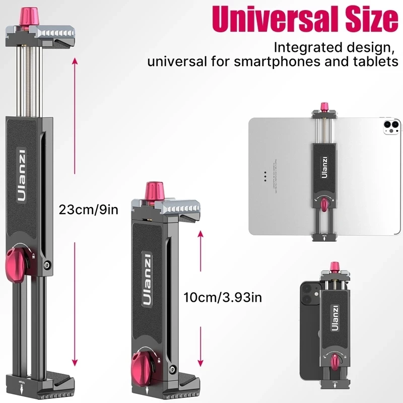 Ulanzi U-Pad III Universal Aluminum Alloy Tablet Phone Stand Holder Clip Tripod Mount Compatiable with 9 inch Tablet for iPad
Ulanzi U-Pad III Universal Aluminum Alloy Tablet Phone Stand Holder Clip Tripod Mount Compatiable with 9 inch Tablet for iPad