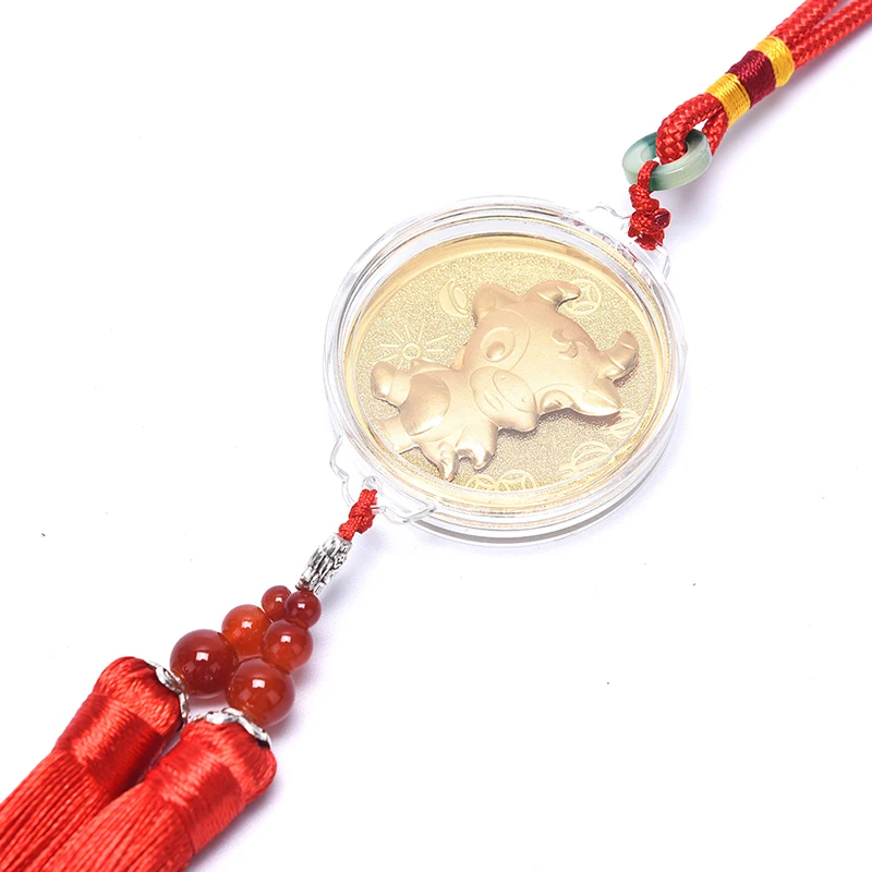 Lucky 2021 Year Of Ox Coin Commemorative Souvenir Tassels Pendant Decoration Gifts For Family And Friends
Lucky 2021 Year Of Ox Coin Commemorative Souvenir Tassels Pendant Decoration Gifts For Family And Friends