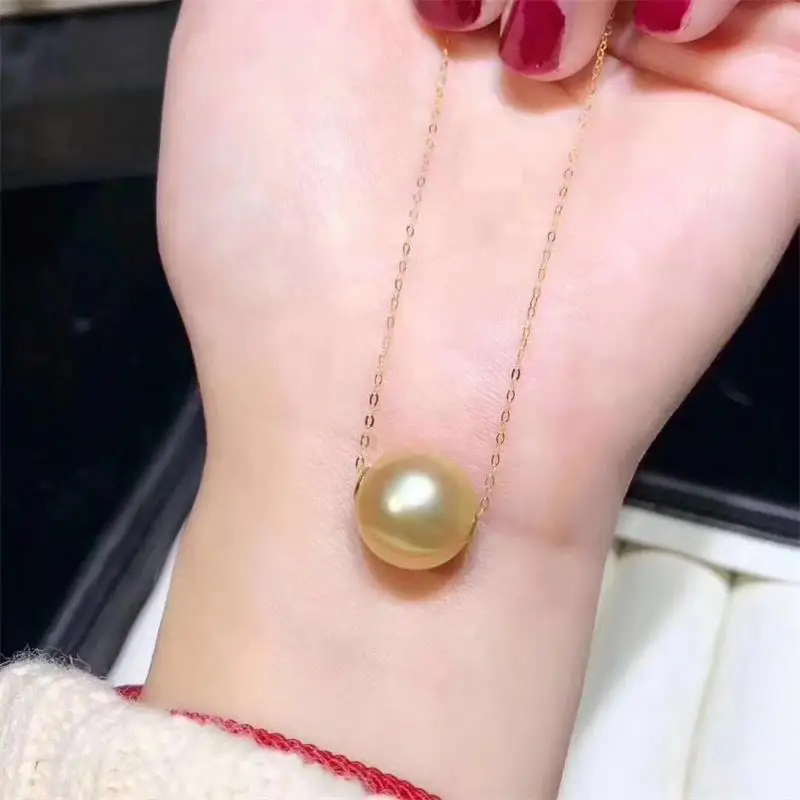 Natural Seawater Pearl 11-12MM Round Necklace 210327-39
Natural Seawater Pearl 11-12MM Round Necklace 210327-39