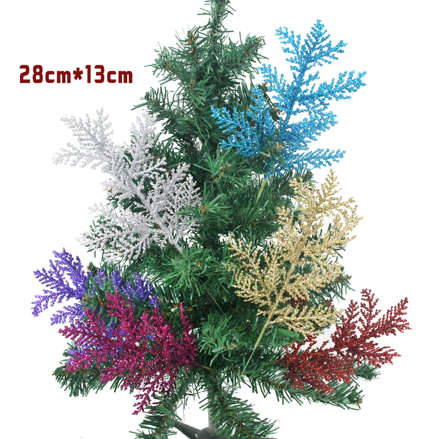 Christmas Decorations Bright Gold Powder Leaves Artificial Plants Plastic Branches DIY Christmas Tree Decoration Leaf Garland
Christmas Decorations Bright Gold Powder Leaves Artificial Plants Plastic Branches DIY Christmas Tree Decoration Leaf Garland