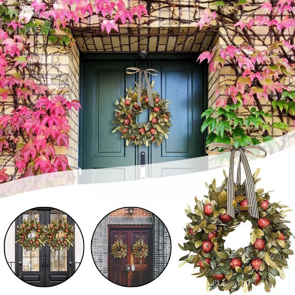 Pomegranate Wreath Autumn Pomegranate Wreath Holiday and Decorations Garland Ornaments Home Interior Exterior Fashion H1G4
Pomegranate Wreath Autumn Pomegranate Wreath Holiday and Decorations Garland Ornaments Home Interior Exterior Fashion H1G4