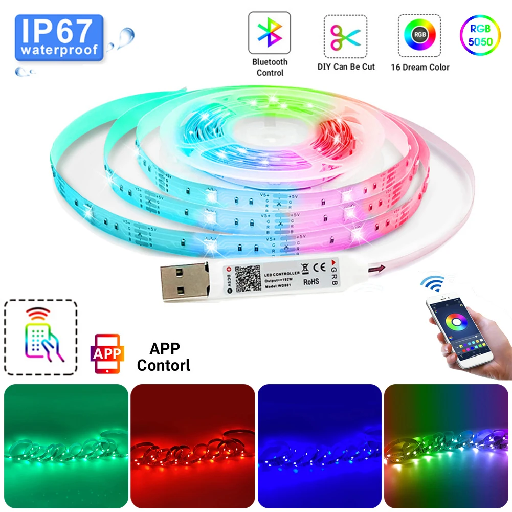 LED Strip Light TV Backlight with APP Control Music Sync USB Powered Flexible Light Strip Ribbon for TV Bar Bedroom Home Decor
LED Strip Light TV Backlight with APP Control Music Sync USB Powered Flexible Light Strip Ribbon for TV Bar Bedroom Home Decor