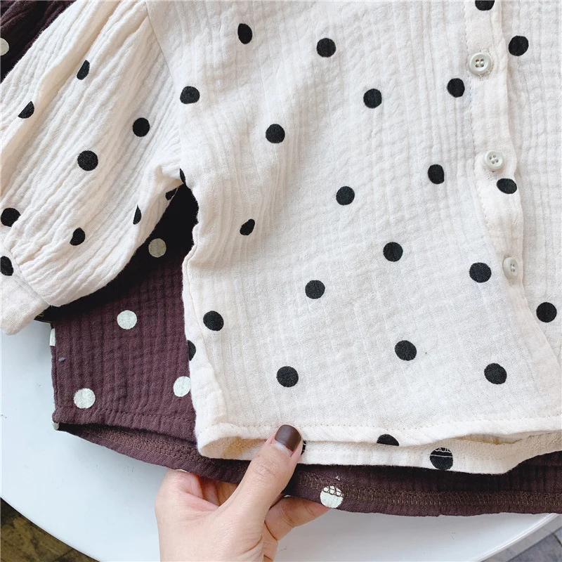 New 2020 Baby Girls Dot Shirts Children Spring Autumn Children's Shirts Baby Girls Long Sleeve Shirt 1-6 Year Old
New 2020 Baby Girls Dot Shirts Children Spring Autumn Children's Shirts Baby Girls Long Sleeve Shirt 1-6 Year Old