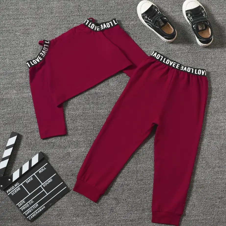 Fall Spring Baby Girls Clothes Sets Off Shoulder Long Sleeve T shirt Tops Long Pants Casual Tracksuits Kids Outfits Set
Fall Spring Baby Girls Clothes Sets Off Shoulder Long Sleeve T shirt Tops Long Pants Casual Tracksuits Kids Outfits Set