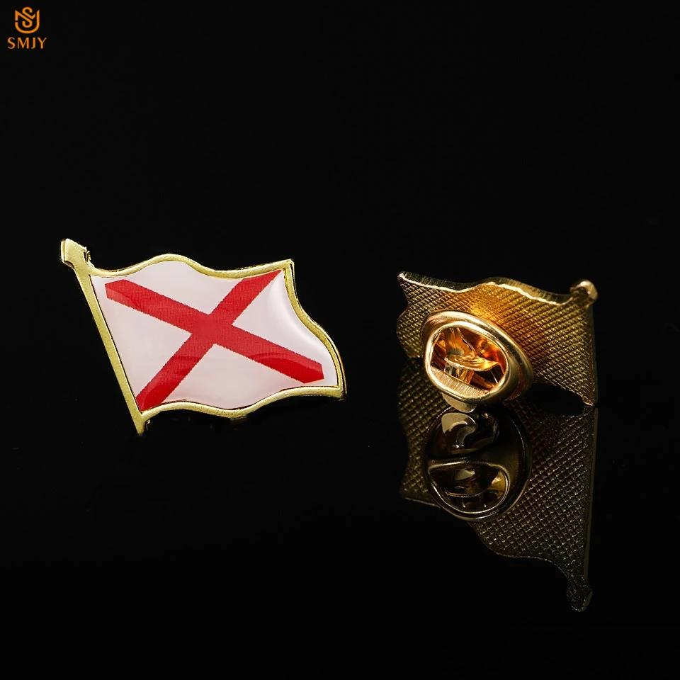 American Lapel Flag Brooch Gold Plated Liberty National State of Alabama Butterfly Buckle Tie Suit Clip Collar Pin Badge Gift
American Lapel Flag Brooch Gold Plated Liberty National State of Alabama Butterfly Buckle Tie Suit Clip Collar Pin Badge Gift