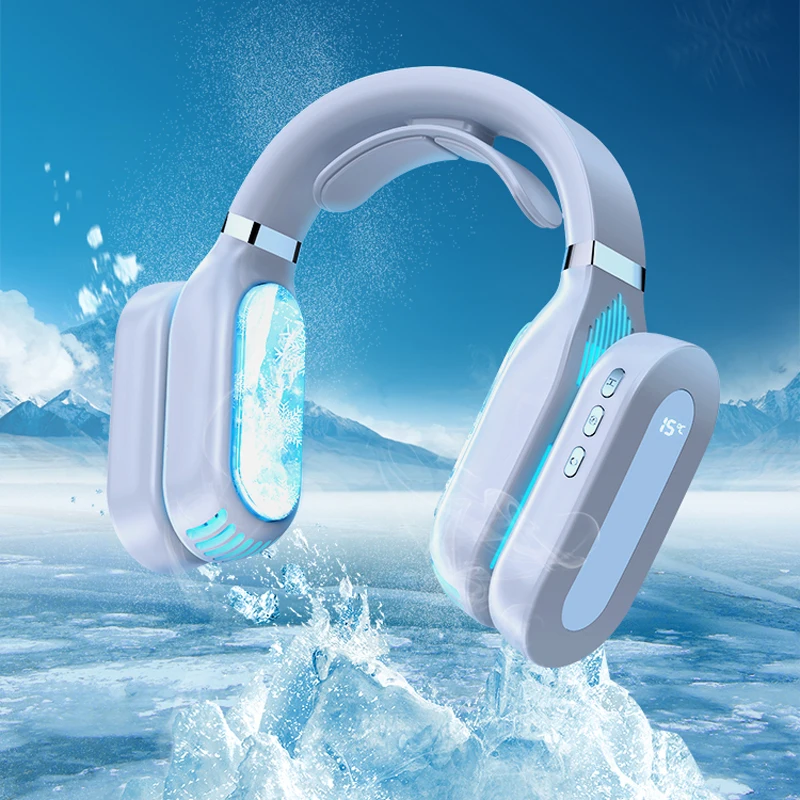 Neck Fan Mobile Air Conditioner No Leaf Neckband Portable Fan Heating Cooling Instrument Air Cooler LED Cooling Fan USB
Neck Fan Mobile Air Conditioner No Leaf Neckband Portable Fan Heating Cooling Instrument Air Cooler LED Cooling Fan USB