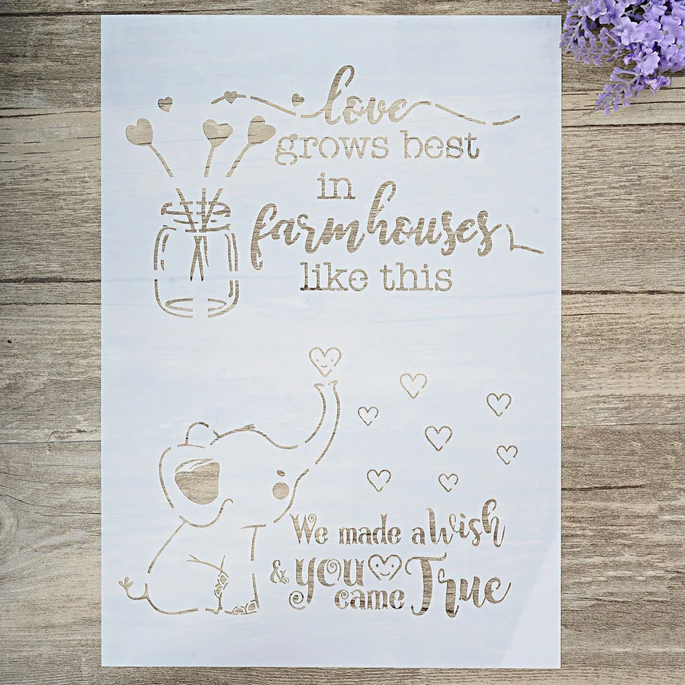 A4 A3 A2 Size DIY Craft Layering Love Stencil For Wall Painting Scrapbooking Stamping Stamp Album Decorative Embossing Paper Card
A4 A3 A2 Size DIY Craft Layering Love Stencil For Wall Painting Scrapbooking Stamping Stamp Album Decorative Embossing Paper Card