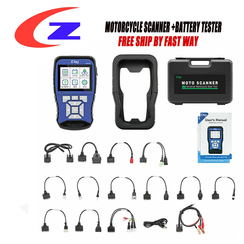 JDiag M100 motorcycle Scan Auto Diagnostic battery tester for KTM SUZUKI/Honda/PIAGGIO OBD OBD2 Scan Tool Moto For Kawasaki 
JDiag M100 motorcycle Scan Auto Diagnostic battery tester for KTM SUZUKI/Honda/PIAGGIO OBD OBD2 Scan Tool Moto For Kawasaki