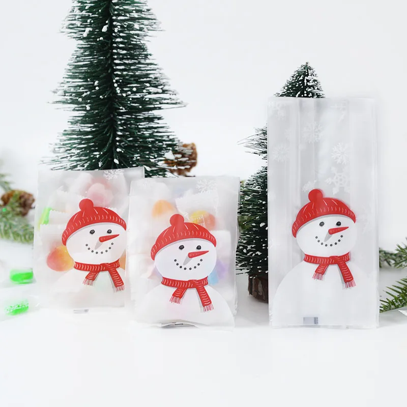 50pcs Cute Snowman Plastic Gifts Bags Candy Cookie Chocolate Baking Packaging Bag Christmas New Year Party Decoration Favors
50pcs Cute Snowman Plastic Gifts Bags Candy Cookie Chocolate Baking Packaging Bag Christmas New Year Party Decoration Favors