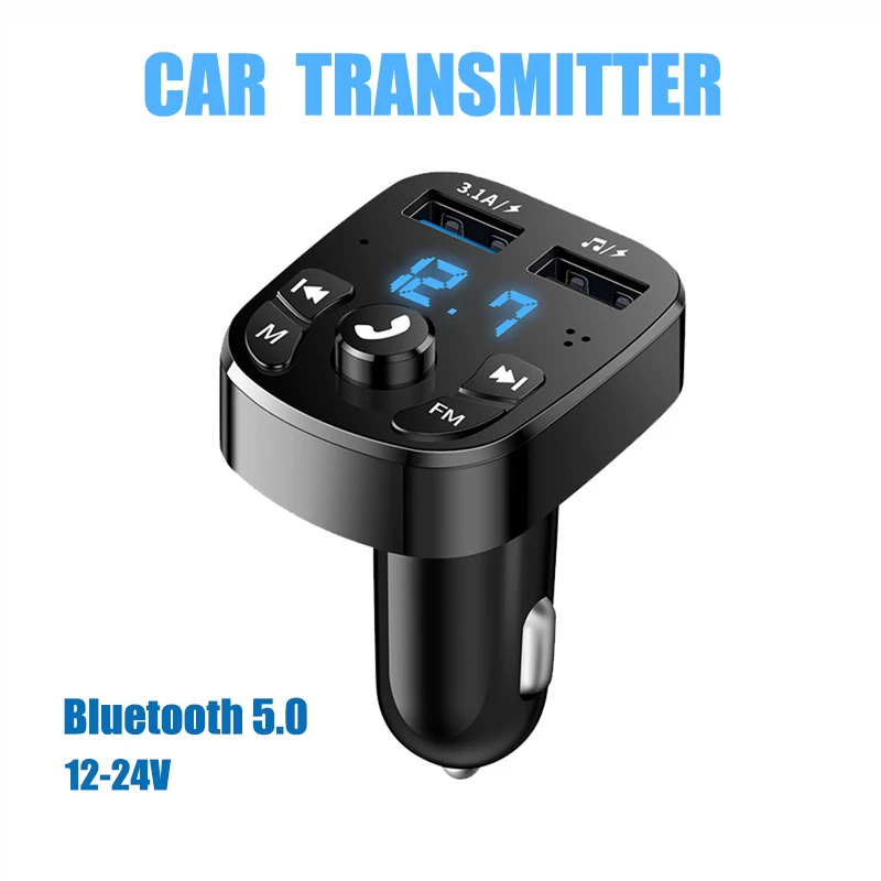 FM-трансмиттер автомобильный беспроводной с поддержкой Bluetooth 5,0 и USB-портом
FM-трансмиттер автомобильный беспроводной с поддержкой Bluetooth 5,0 и USB-портом