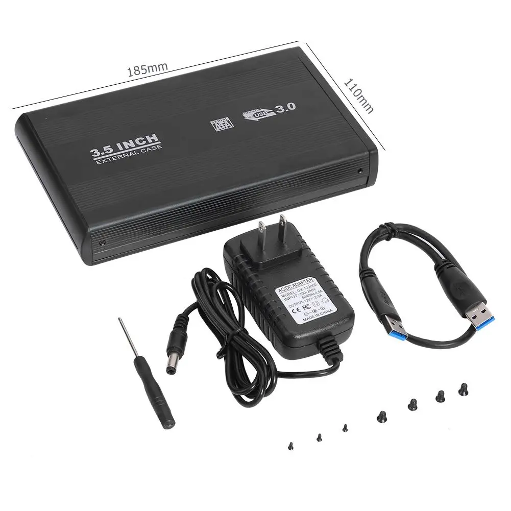 External SSD Hard Disk Drive Box USB 3.0 to SATA Portable 3.5 inch HDD CoverTheoretical Transmission Speed up to 5 Gbps
External SSD Hard Disk Drive Box USB 3.0 to SATA Portable 3.5 inch HDD CoverTheoretical Transmission Speed up to 5 Gbps
