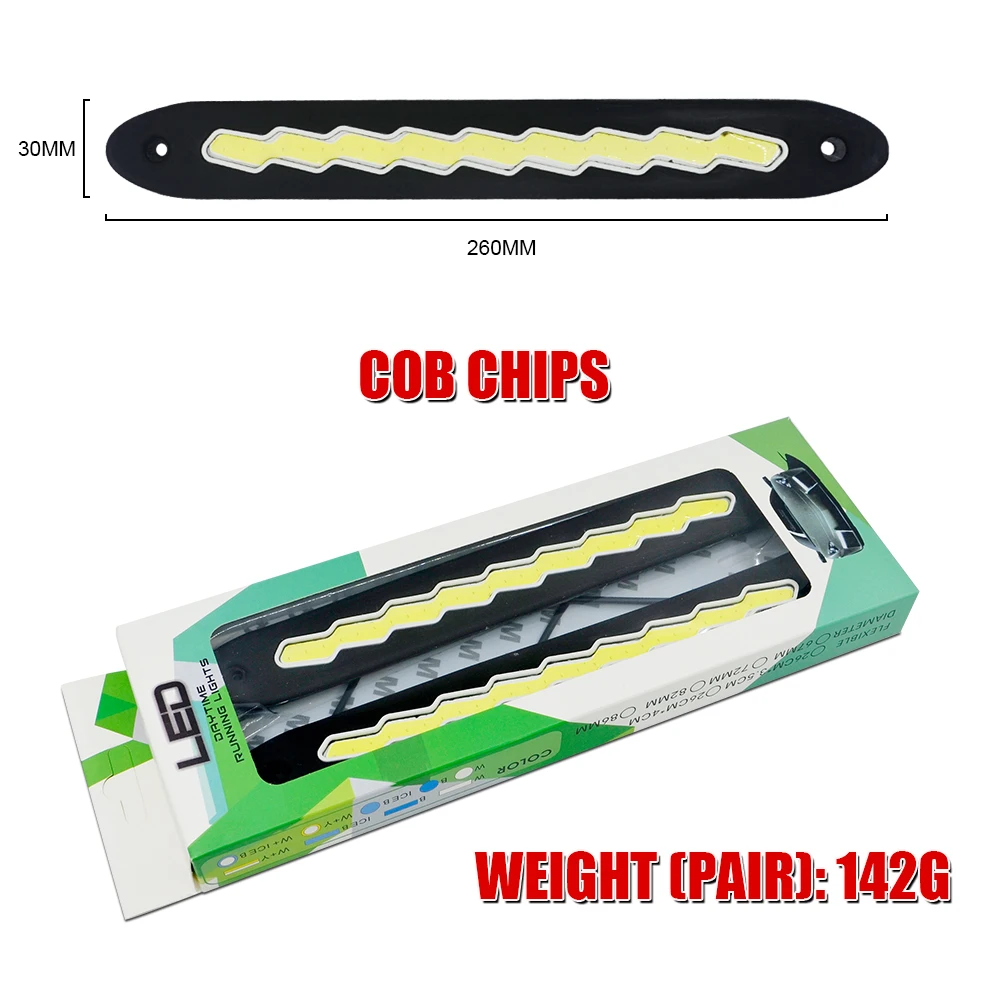 2PCS sequential Car LED Amber/White Switchback Flowing Strip Arrow Flasher Turn Signal Light 9led DRL light daytime running ligh |