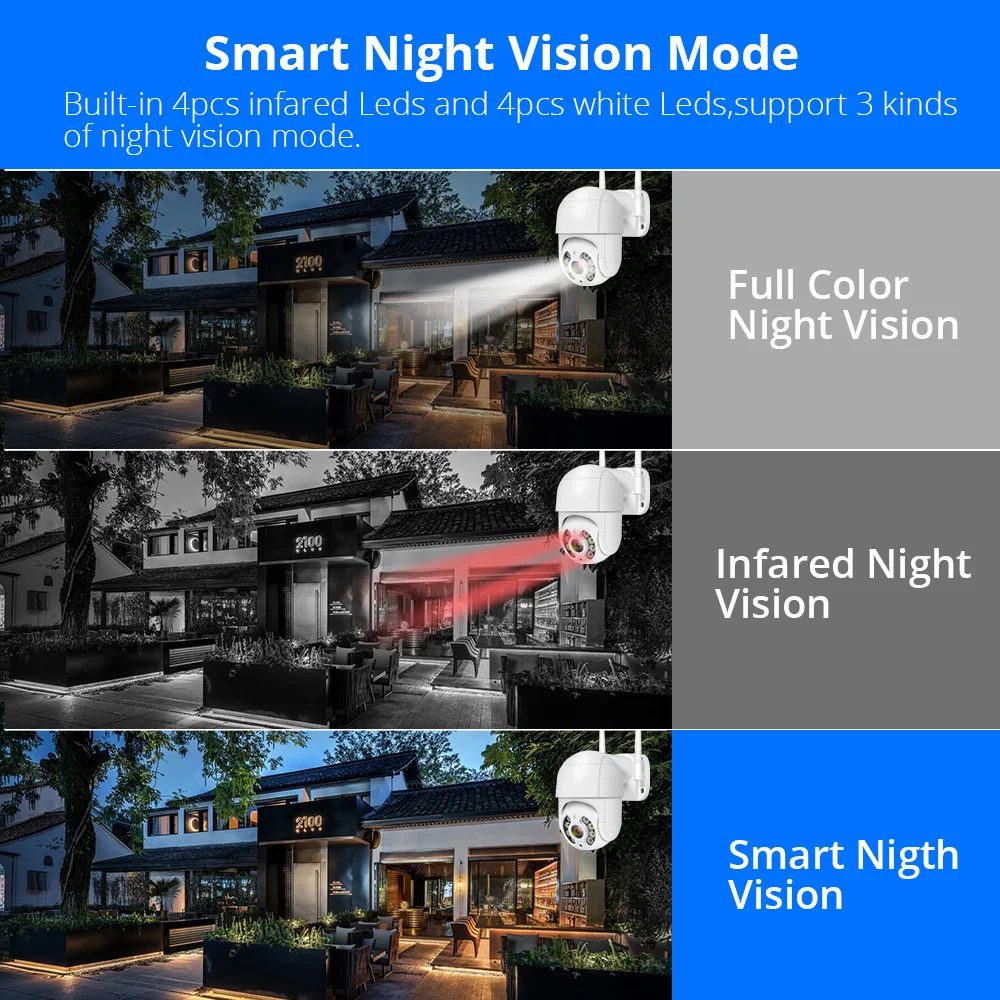 Hiseeu 3MP WIFI IP Camera Outdoor HD Full Color Night Vision PTZ Waterproof Security Speed Camera AI Human Detection ICSee
Hiseeu 3MP WIFI IP Camera Outdoor HD Full Color Night Vision PTZ Waterproof Security Speed Camera AI Human Detection ICSee