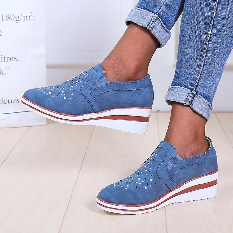 Women's shoes explosive style casual single shoes round toe mid-heel increased large size women's shoe fashionable and versatile
Women's shoes explosive style casual single shoes round toe mid-heel increased large size women's shoe fashionable and versatile