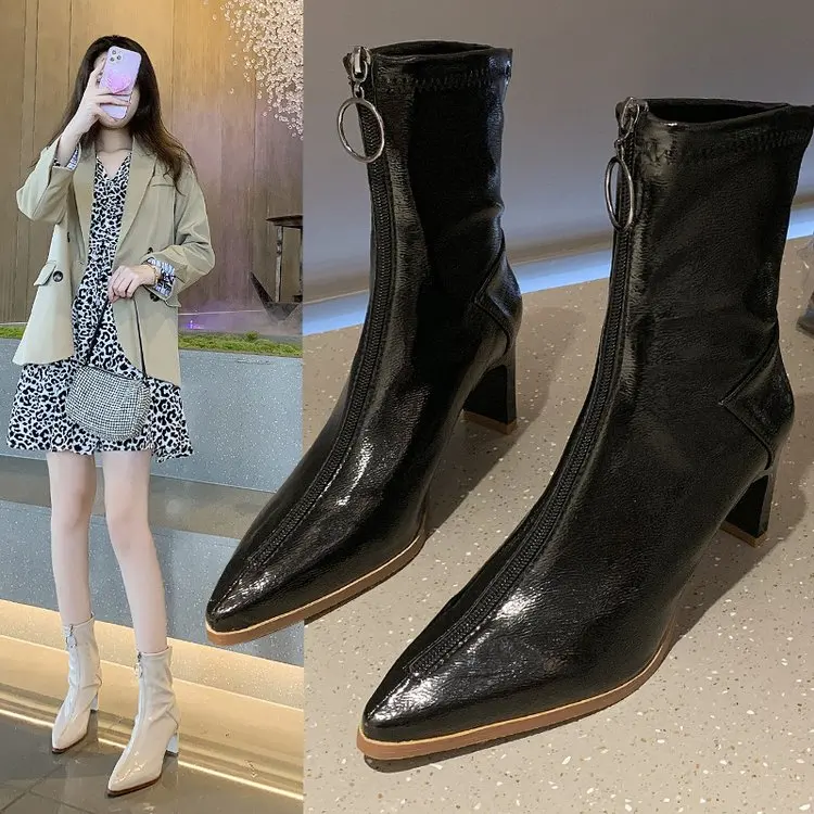 Women Boots High Heels Autumn Shoes Zipper Luxury Designer Boots-Women Stiletto Rock Rubber Summer Pointed Ladies Fashion
Women Boots High Heels Autumn Shoes Zipper Luxury Designer Boots-Women Stiletto Rock Rubber Summer Pointed Ladies Fashion